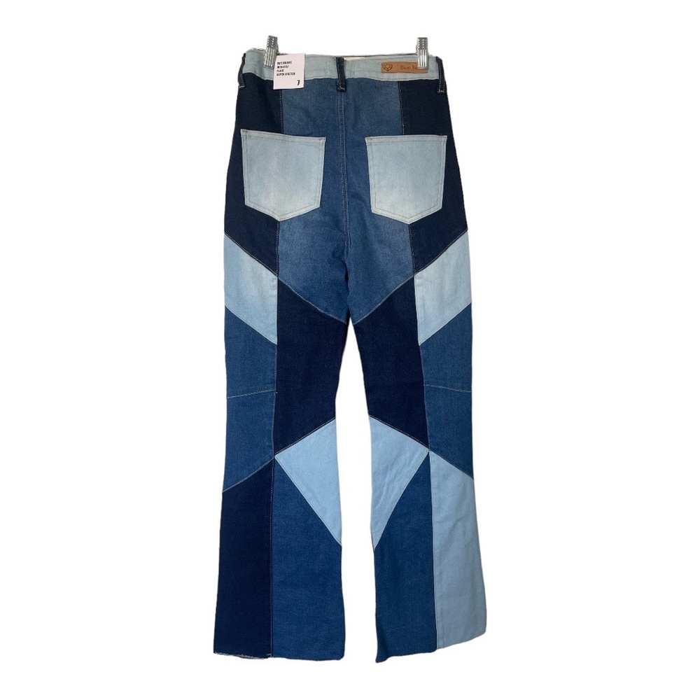Patchwork bootcut women’s jeans - Picture 3 of 6